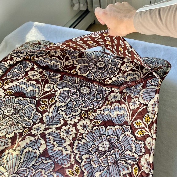 Vera Bradley Travel Garment Bag in the retired pattern known as "Slate Blooms". - Picture 7 of 9